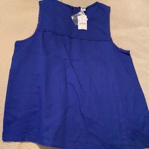 J crew navy top size 6